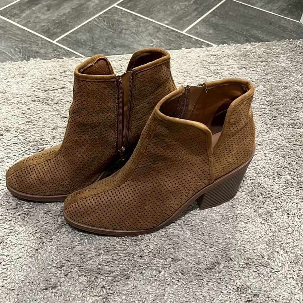 Brown booties